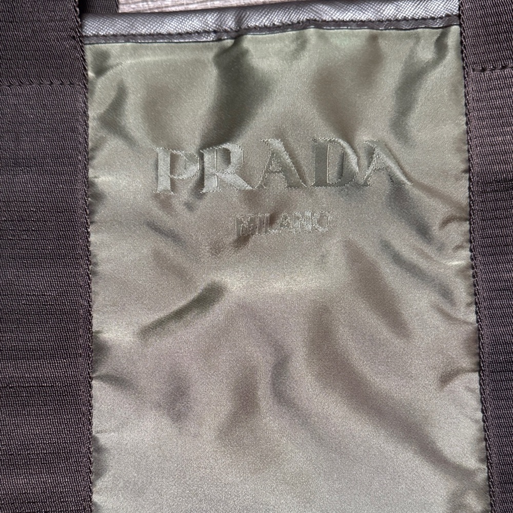 Prada Nylon Olive Green Shoulder bag - Picture 3 of 16